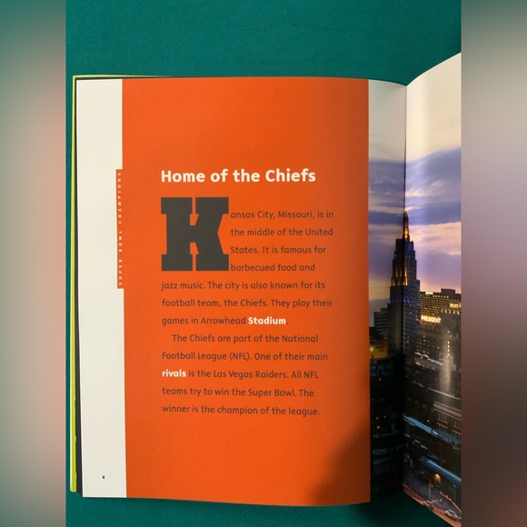 Kansas City Chiefs Super Bowl Champions Book, Children’s Book, 24 pages, EUC - Picture 6 of 8